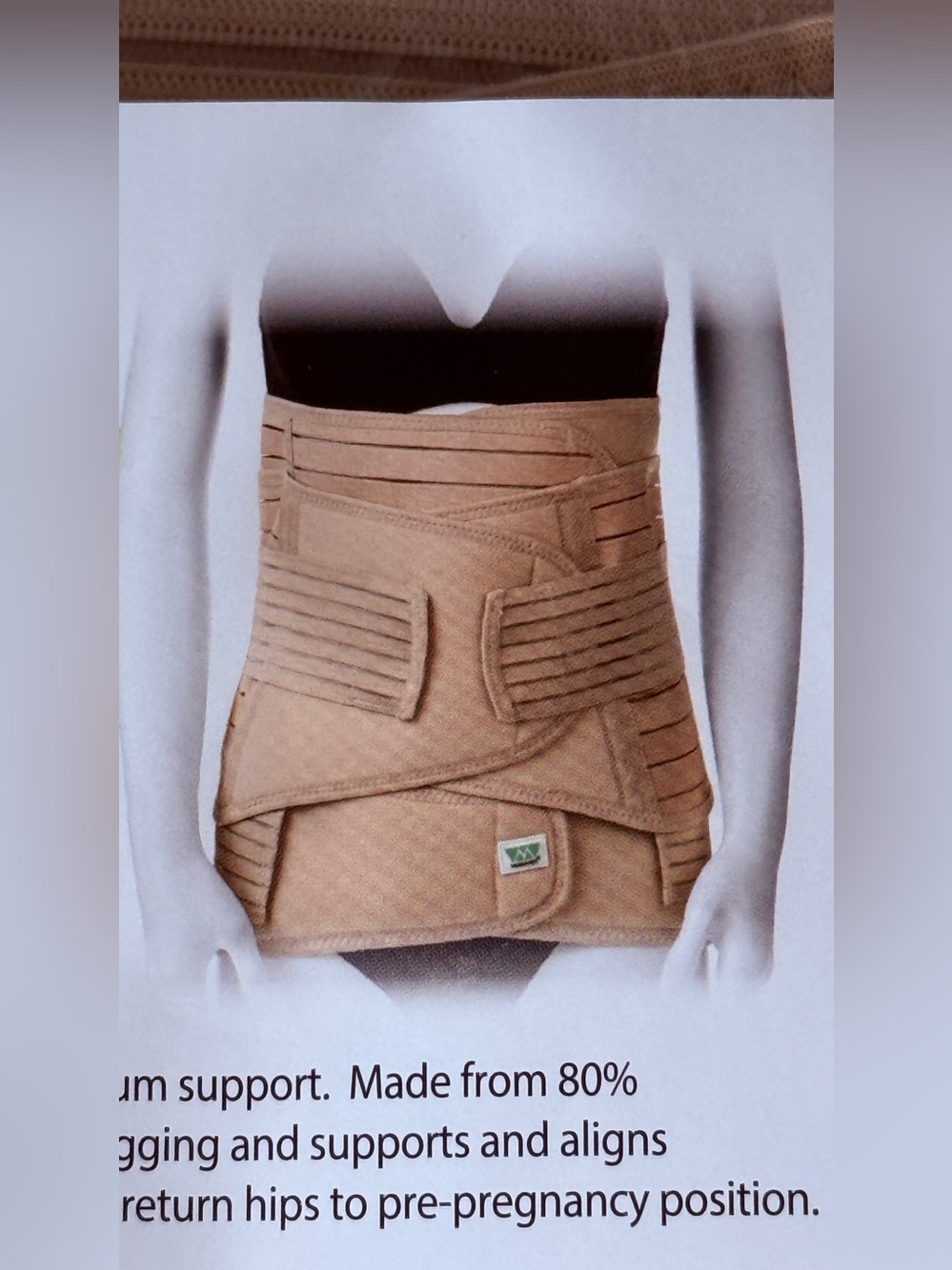 ManaMed 3 in 1 Postpartum Belly Band Waist Pelvic Support Universal